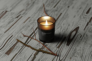 Amber Glass Candle Mockup Kit, a Merchandise Mockup by pmvch (Thumbnail 9 of 27)