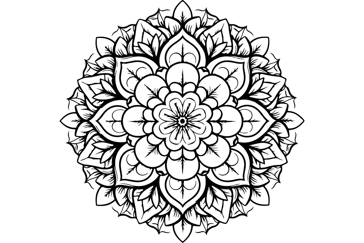 Ornamental Mandala Vector, an Object Graphic by Creativeshirt (Photo 16 of 19)