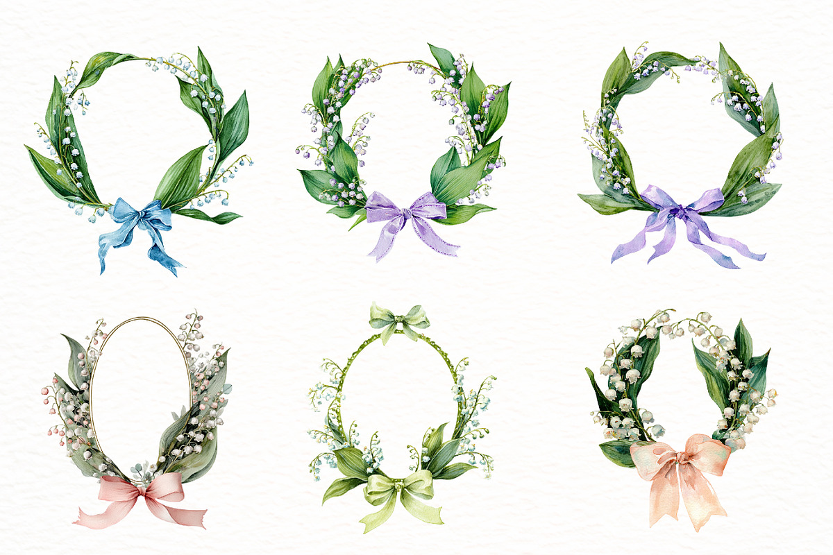 Easter Lily of the Valley Frames Cli, an Illustration by Designworld (Photo 5 of 7)