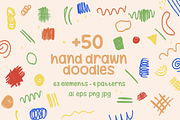 Hand Drawn Doodles and Patterns, an Object Graphic by Tiendita de dani (Thumbnail 1 of 7)