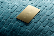 Logo Mockup Metal Card on Fabric, a Product Mockup by Asylab (Thumbnail 3 of 5)