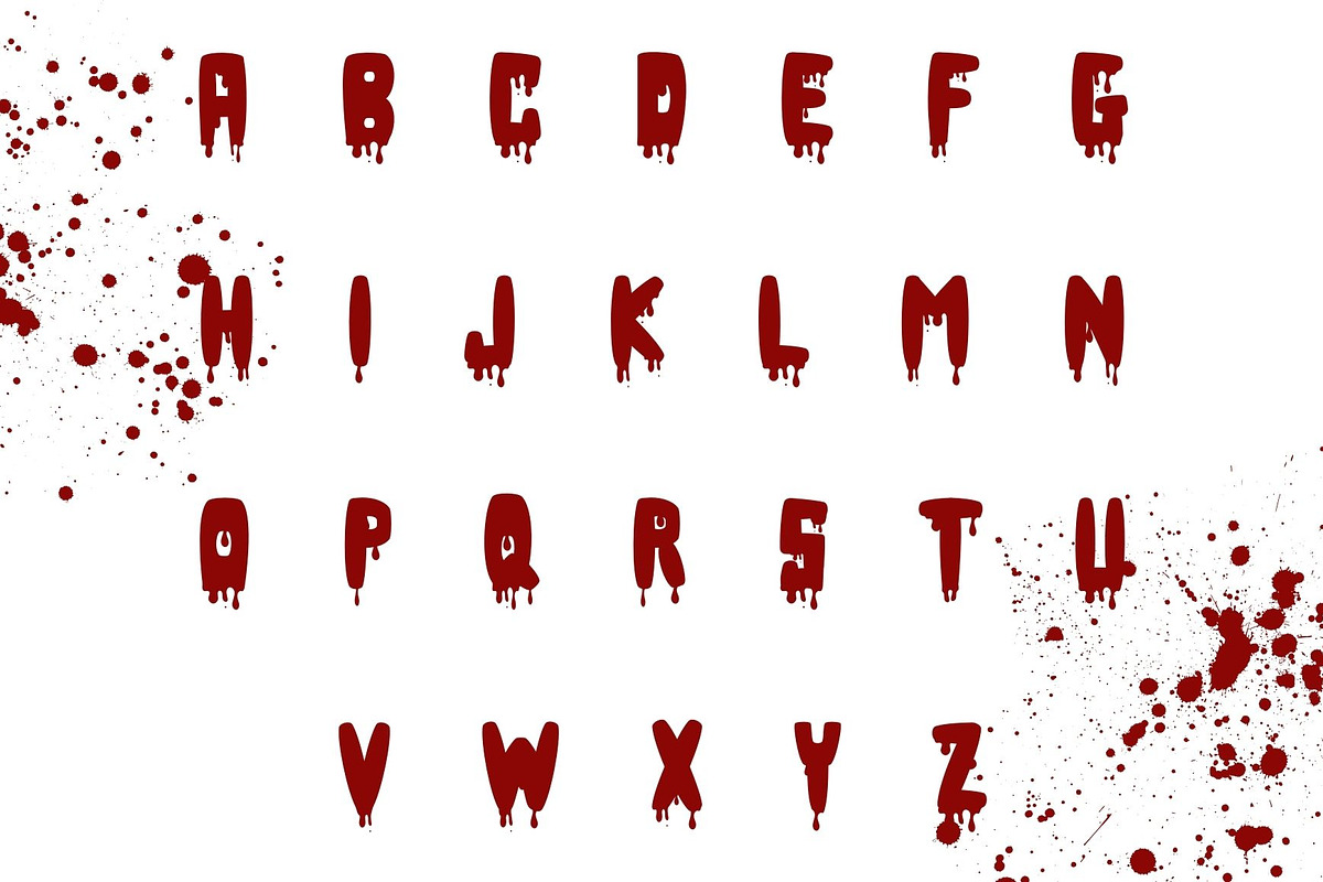 Blood - Decorative font, a Sans Serif Font by Brown Cupple (Photo 2 of 8)