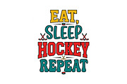 Eat, Sleep, Hockey, Repeat, an Object Graphic by balal (Thumbnail 3 of 3)