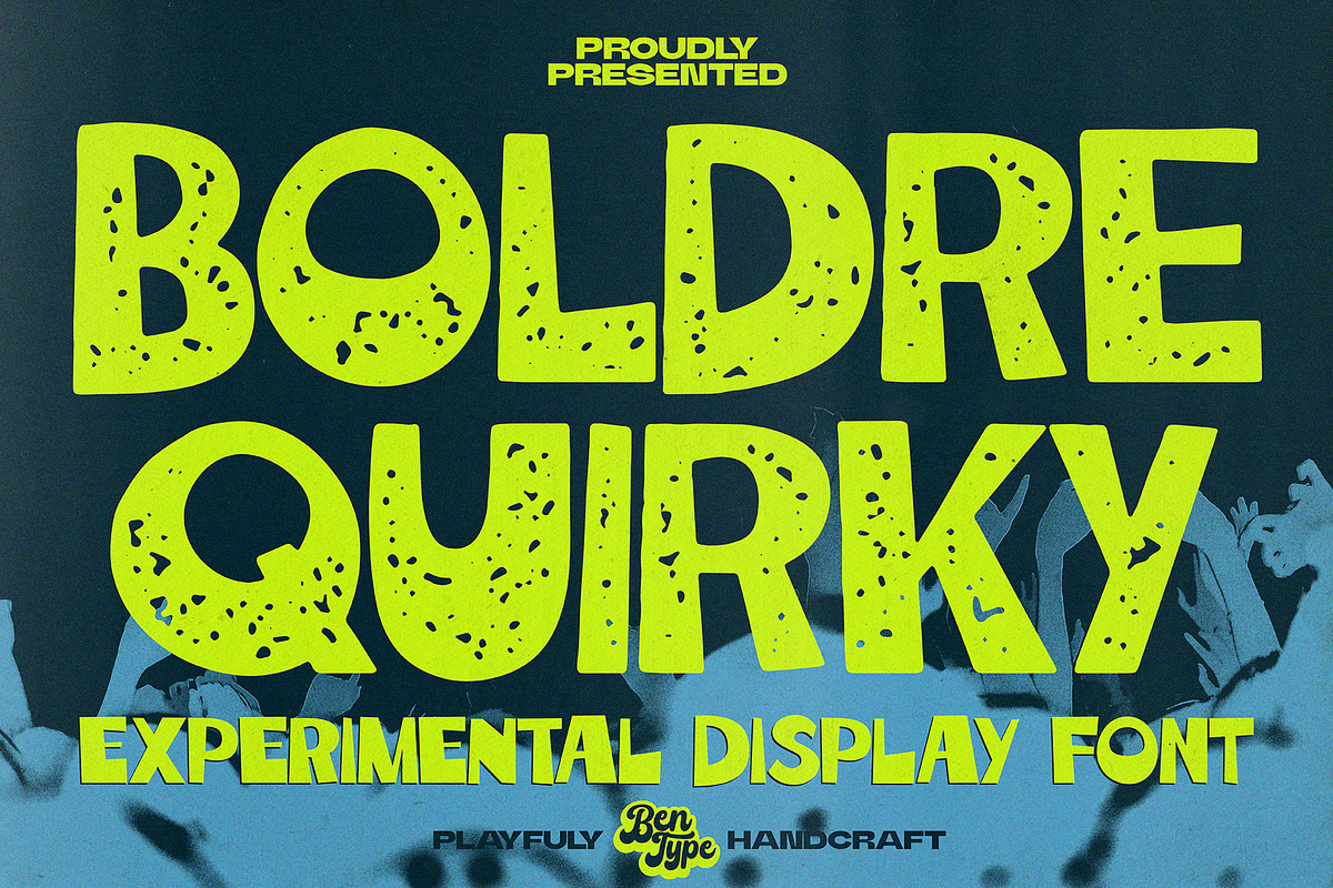 Boldre Quirky - Display Font, a Handwritten Font by Bentype Studio (Photo 1 of 8)