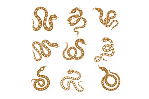 Snake. Stylized chinese zodiac new, an Object Illustration by Onyx