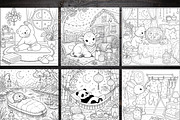 Cozy Bedtime Animal Coloring Page, a Brochure Template by LA Design (Thumbnail 4 of 10)