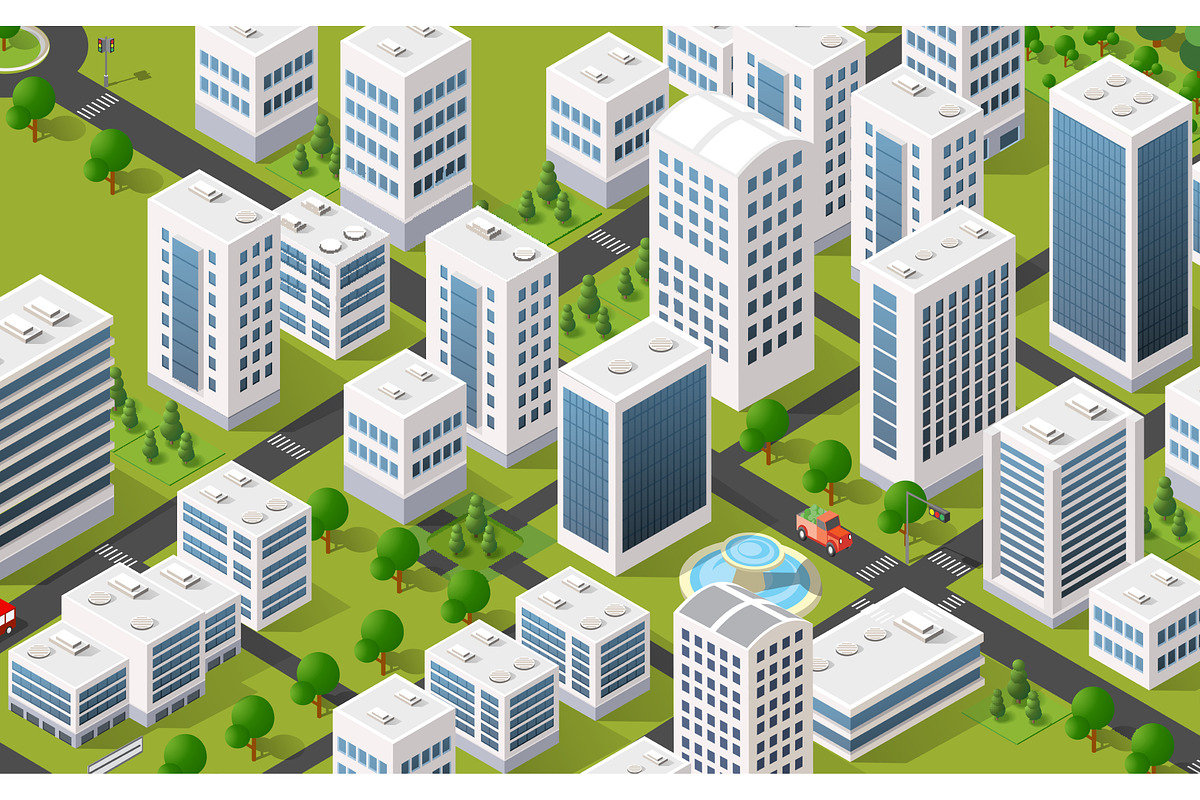 metropolis city quarter with, an Illustration by AlexZeL (Photo 1 of 5)