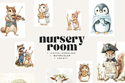 120 Animal Nursery Posters, an Animal Illustration by NassyArt (Thumbnail 4 of 10)