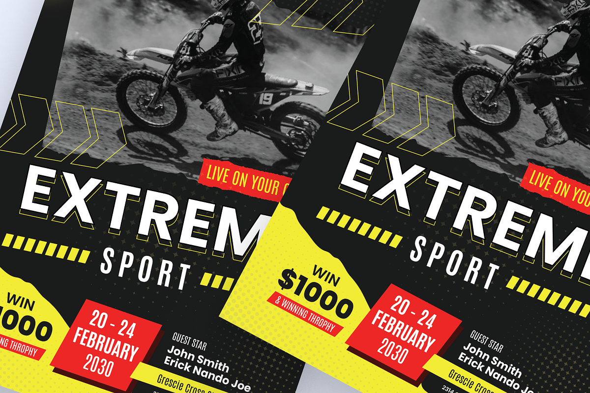 Extreme Sport Champions Flyer, a Flyer Template by SquidPixey (Photo 5 of 5)