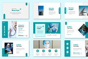 Blue Eye Medical Google Slide, a Presentation Template by Overcloud (Thumbnail 2 of 4)