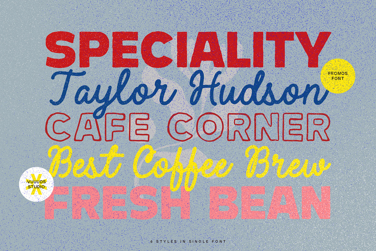 Fromos, a Sans Serif Font by vuuuds (Photo 6 of 7)