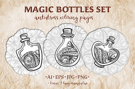 Magic bottles set