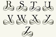 26 filigree letters for monograms, a Branding & Logo Template by Pgmart (Thumbnail 5 of 5)