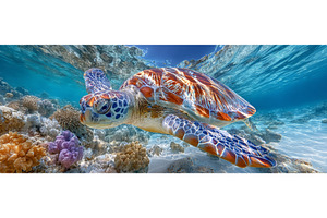 A serene underwater setting features, an Animal Photo by ZinetroN
