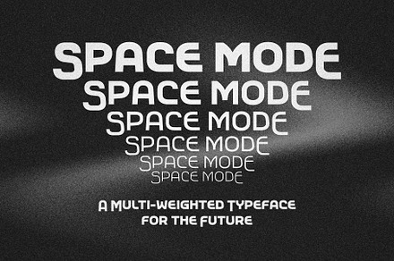 Space Mode typeface, a Font by Justin Penner