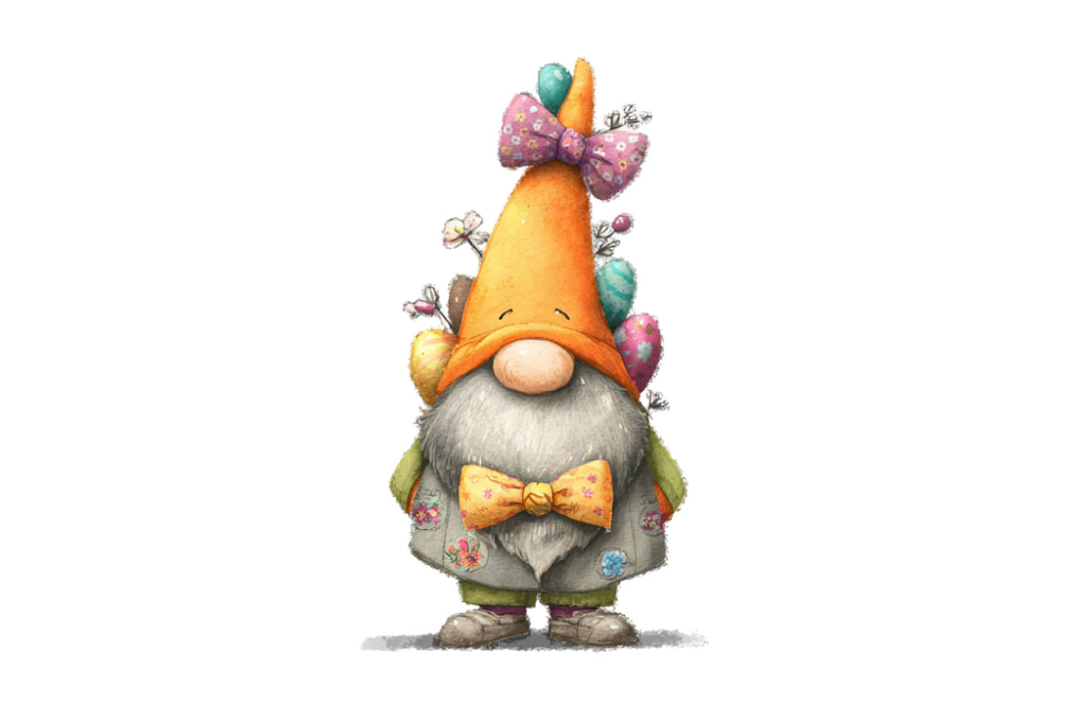 Whimsical Easter Gnome Clipart, an Illustration by Designking (Photo 7 of 7)