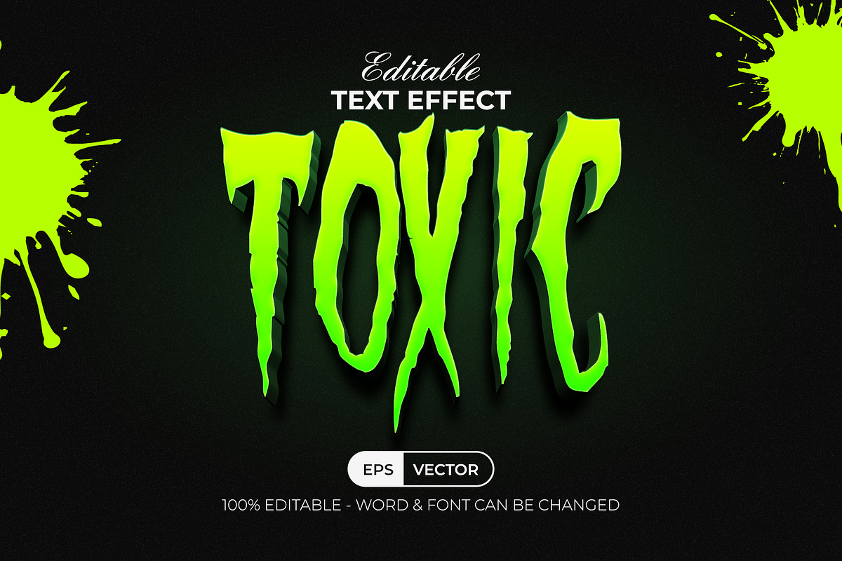 Toxic Text Effect, a Layer Style Add-On by Mockmenot (Photo 1 of 3)