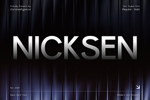 Nicksen - Modern Sans Font