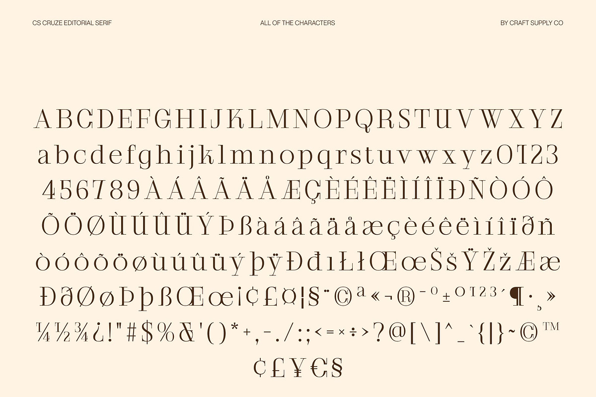 CS Cruze – Editorial Serif Font, a Serif Font by Craft Supply Co. (Photo 8 of 8)