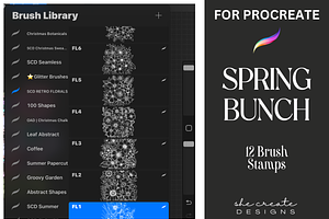 Procreate Floral Stamp Brushes