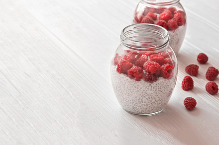 Pudding from chia seeds, a Food & Drink Photo by Olha Kozachenko