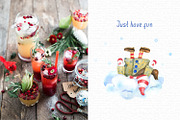 Winter Day Watercolor Collection, a Decorative Illustration by Anna Druzhkova (Thumbnail 17 of 17)