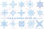 Snowflakes collection.Winter pattern, a Pattern Graphic by Tatianakost49 (Thumbnail 2 of 5)