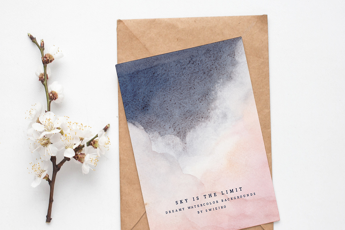 Cloudy Sky Background set, a Texture Illustration by swiejko (Photo 4 of 6)