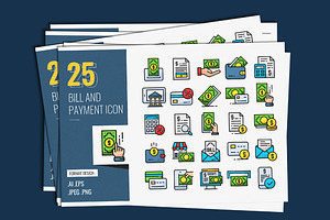 Bill and Payment Icon Design, a Duotone Icon by shin_std