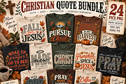 Fall Christian PNG Bundle 24 pics, a Decorative Illustration by ElDesignState (Thumbnail 1 of 33)