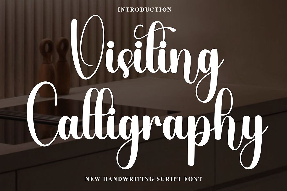 Visiting Calligraphy, a Handwritten Font by InermediaSTUDIO (Photo 1 of 8)