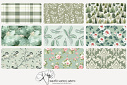 70 sage green seamless pattern, a Pattern Graphic by Poppy Lane Studio (Thumbnail 3 of 10)