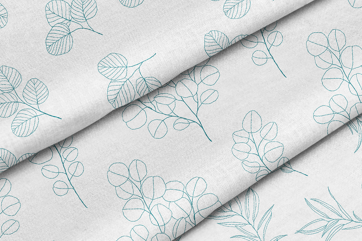 Eucalyptus Leaves Line Art Clipart, an Illustration by ElenKoss (Photo 10 of 12)