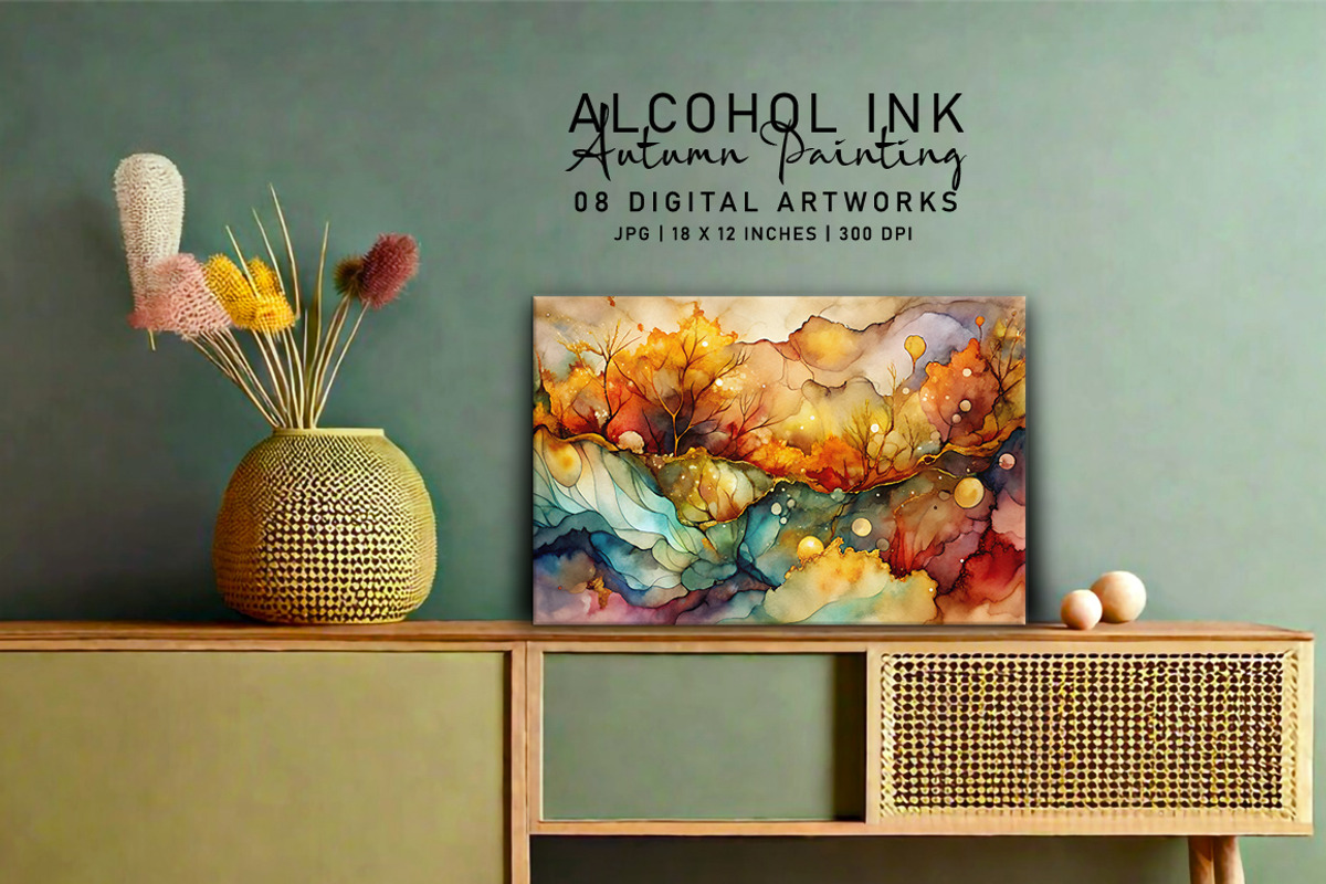 Alcohol Ink Autumn Paintings, a Seasonal Illustration by Digital Art Creations (Photo 8 of 8)