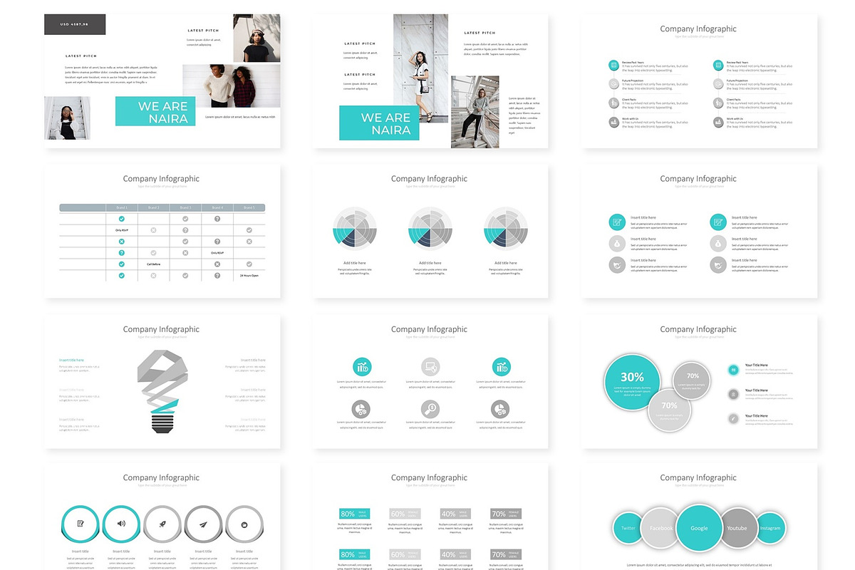 Naira - Keynote Template, a Presentation Template by AQR Studio ...