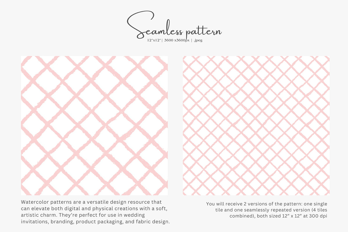 soft pink lattice seamless pattern, a Pattern Graphic by Pink Studio Art (Photo 2 of 5)
