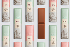 Chocolate Bar Mockup Bundle