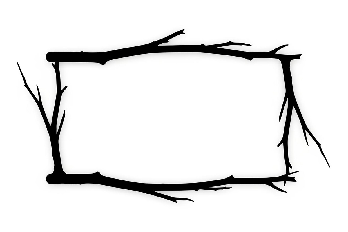 Nature Frame Art Silhouette Clipart, a Graphic by hafijul (Photo 2 of 13)