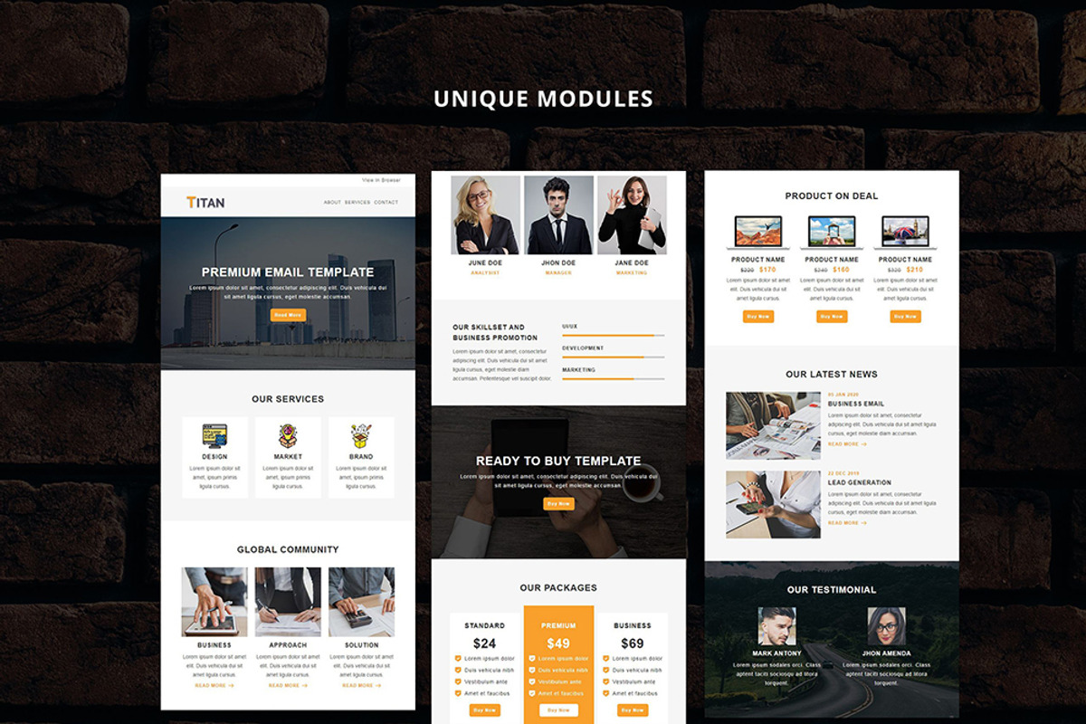 TITAN - Responsive Email Template, an Email Template by evethemes (Photo 3 of 3)