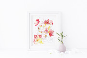 watercolor 8 peonies wedding cards, an Invitation Template by TurquoiseDesign (Thumbnail 6 of 7)