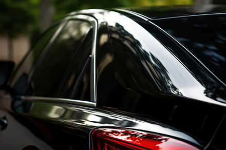 Closeup photo of a new modern car, a Transportation Photo by AlyaAnd