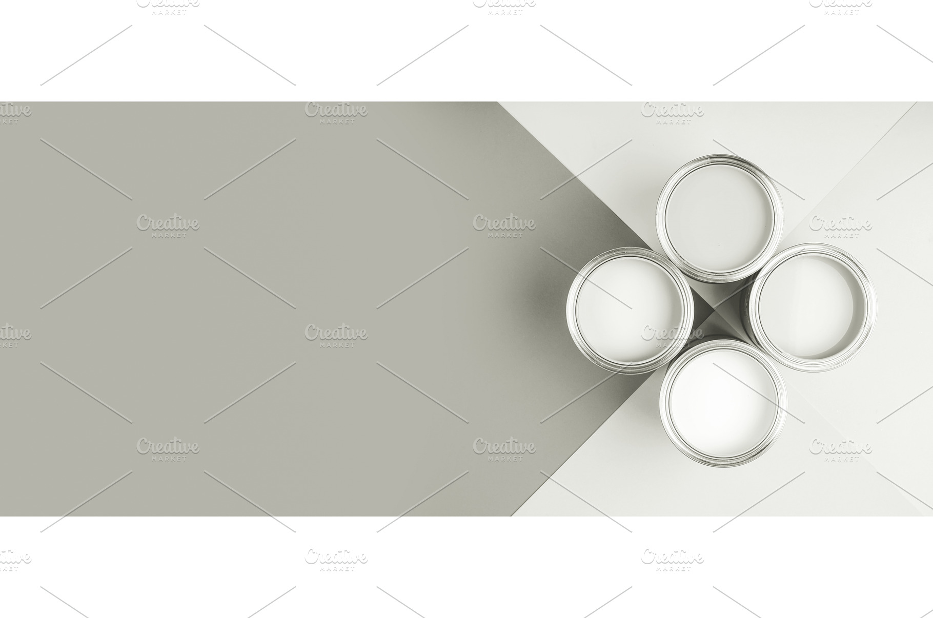 Grey paint cans offering color, a Background Photo by Anna Efetova
