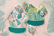 TROPICAL LEAVES Vector Patterns, a Pattern Graphic by Madebyia (Thumbnail 9 of 10)