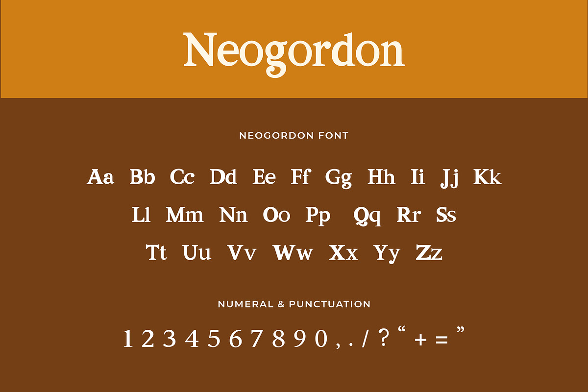 Neogordon Serif Font preview 4