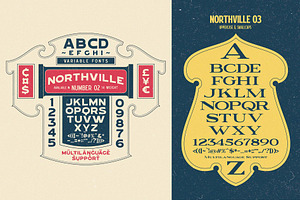 Northville Vintage Font Collections