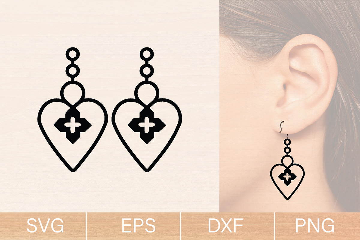 Nurse Earrings Laser Cut SVG Bundle, an Object Graphic by jannatulpakhi (Photo 3 of 4)