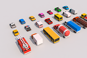 Polygonia City Cars Pack, a Cars & Vehicle 3D Model by Anton Moek (Thumbnail 7 of 9)