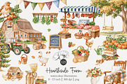 125 farmer's market clip art, a Food Illustration by Poppy Lane Studio (Thumbnail 1 of 10)