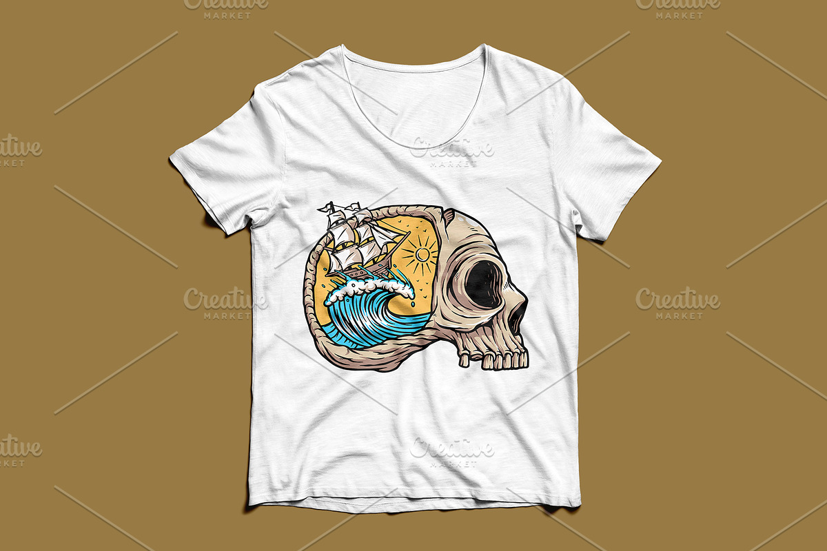 sailing on the ocean of horror, a Person Illustration by gunaonedesign (Photo 3 of 5)