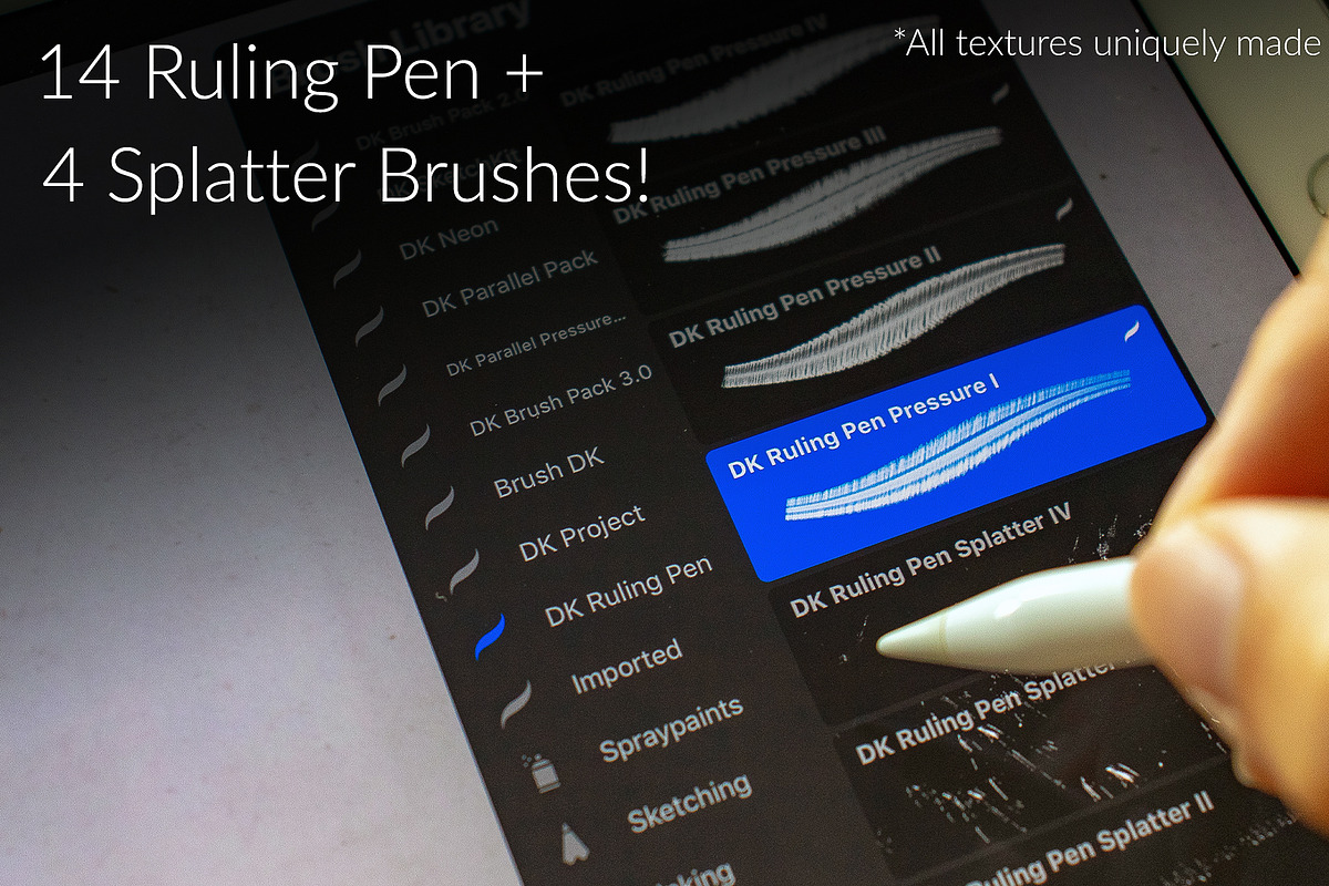 Ruling Pen for Procreate!, a Brush Add-On by Calligraphy DK (Photo 6 of 11)
